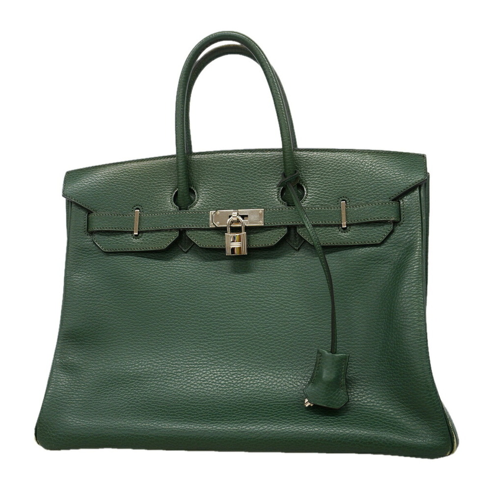 Hermes Birkin 35 Handbag, Ardennes Green, EEI Stamp, Women's, P3523620